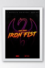 Iron Fist Çerçeveli Tablo - Marvel Dizi Posteri Tablo