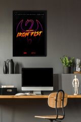 Iron Fist Çerçeveli Tablo - Marvel Dizi Posteri Tablo