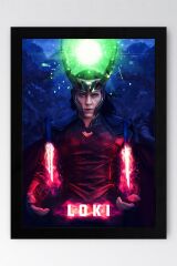 Loki Çerçeveli Tablo - Marvel Dizi Posteri Tablo