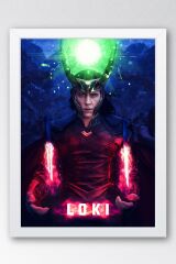 Loki Çerçeveli Tablo - Marvel Dizi Posteri Tablo