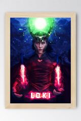 Loki Çerçeveli Tablo - Marvel Dizi Posteri Tablo