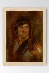 Rambo Çerçeveli Tablo - Rambo Fim Posteri Tablo