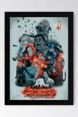 Avengers Age Of Ultron Çerçeveli Tablo - Yenilmezler Marvel Poster Tablo