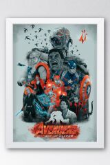Avengers Age Of Ultron Çerçeveli Tablo - Yenilmezler Marvel Poster Tablo