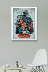 Avengers Age Of Ultron Çerçeveli Tablo - Yenilmezler Marvel Poster Tablo