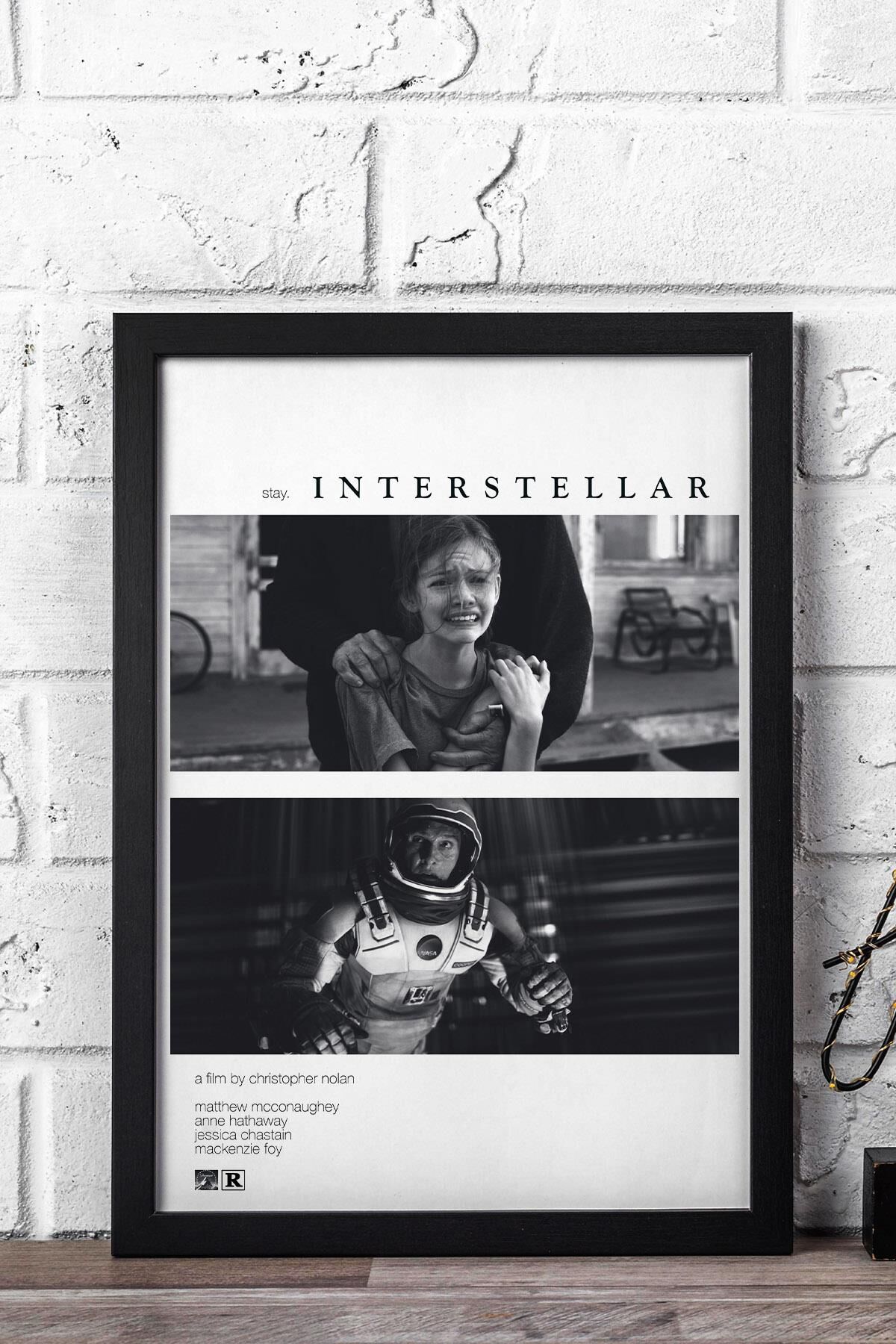 Interstellar Çerçeveli Tablo - Yıldızlararası Film Posteri Tablo