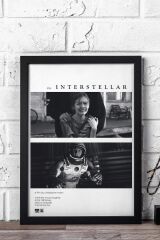 Interstellar Çerçeveli Tablo - Yıldızlararası Film Posteri Tablo