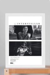 Interstellar Çerçeveli Tablo - Yıldızlararası Film Posteri Tablo