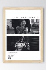 Interstellar Çerçeveli Tablo - Yıldızlararası Film Posteri Tablo
