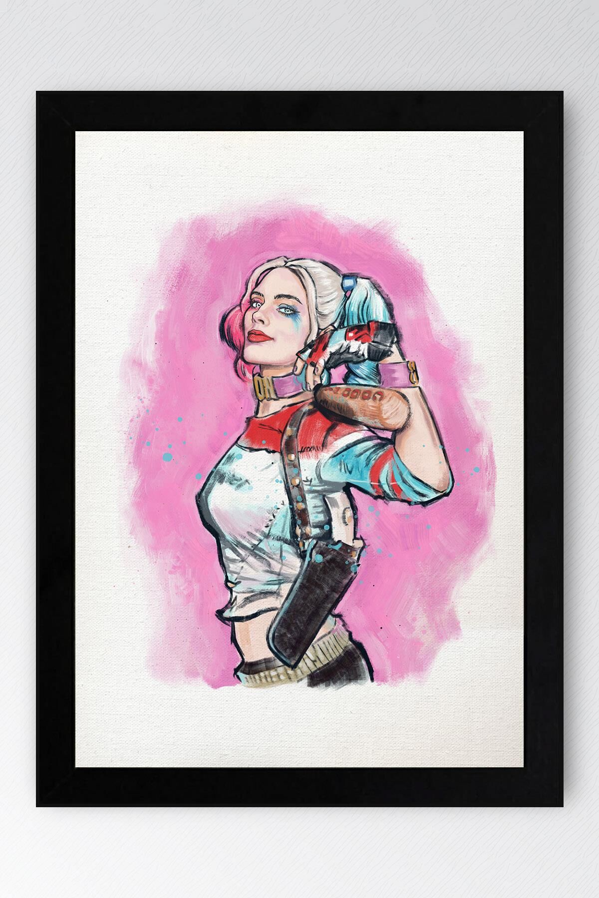 Harley Quinn Çerçeveli Tablo - Film Posteri Tablo