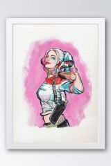 Harley Quinn Çerçeveli Tablo - Film Posteri Tablo