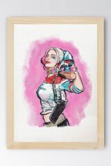 Harley Quinn Çerçeveli Tablo - Film Posteri Tablo