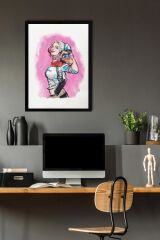 Harley Quinn Çerçeveli Tablo - Film Posteri Tablo
