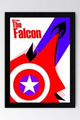 The Falcon Çerçeveli Tablo - Marvel Poster Tablo
