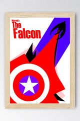 The Falcon Çerçeveli Tablo - Marvel Poster Tablo