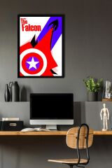The Falcon Çerçeveli Tablo - Marvel Poster Tablo