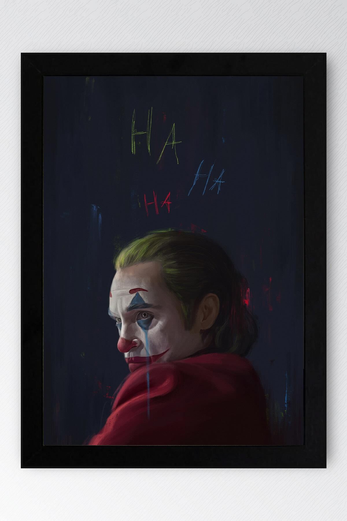 Joker Ha Ha Ha Çerçeveli Tablo - Film Posteri Tablo
