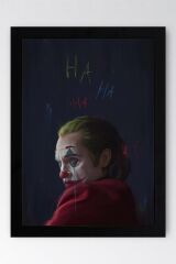 Joker Ha Ha Ha Çerçeveli Tablo - Film Posteri Tablo