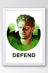 Iron Fist Çerçeveli Tablo - Marvel Defenders Dizi Posteri Tablo