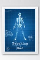 Breaking Bad Çerçeveli Tablo - Dizi Afişi Poster Tablo
