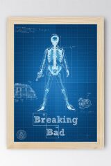 Breaking Bad Çerçeveli Tablo - Dizi Afişi Poster Tablo