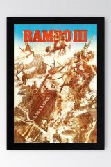 Rambo Çerçeveli Tablo - Rambo Fim Posteri Tablo