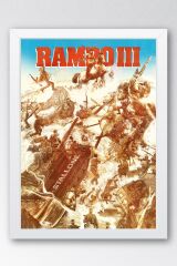 Rambo Çerçeveli Tablo - Rambo Fim Posteri Tablo