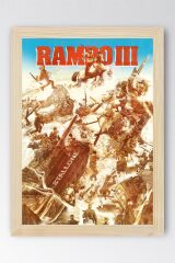 Rambo Çerçeveli Tablo - Rambo Fim Posteri Tablo