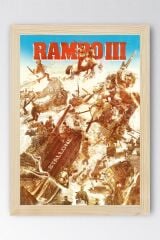 Rambo Çerçeveli Tablo - Rambo Fim Posteri Tablo