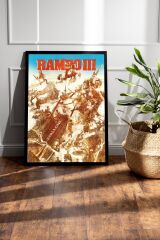 Rambo Çerçeveli Tablo - Rambo Fim Posteri Tablo