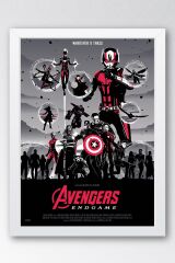 Avengers Endgame Çerçeveli Tablo - Yenilmezler Marvel Poster Tablo