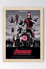 Avengers Endgame Çerçeveli Tablo - Yenilmezler Marvel Poster Tablo