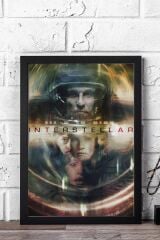 Interstellar Çerçeveli Tablo - Yıldızlararası Film Posteri Tablo