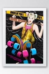 Harley Quinn Çerçeveli Tablo - Birds Of Prey Film Posteri Tablo