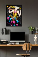 Harley Quinn Çerçeveli Tablo - Birds Of Prey Film Posteri Tablo