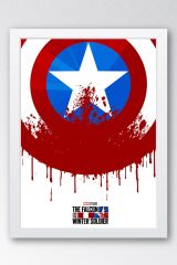 The Falcon and the Winter Soldier Çerçeveli Tablo - Marvel Poster Tablo