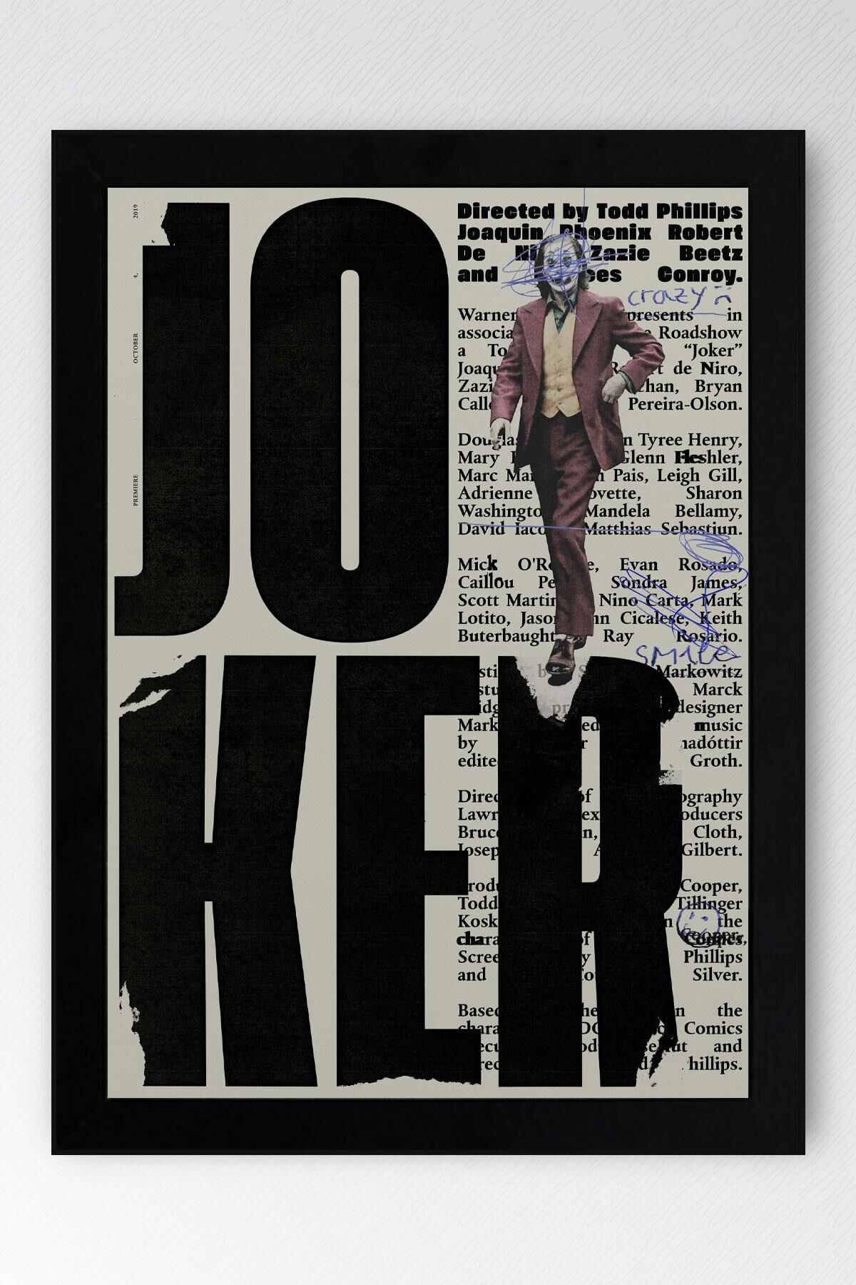 Joker Çerçeveli Tablo - Film Posteri Tablo