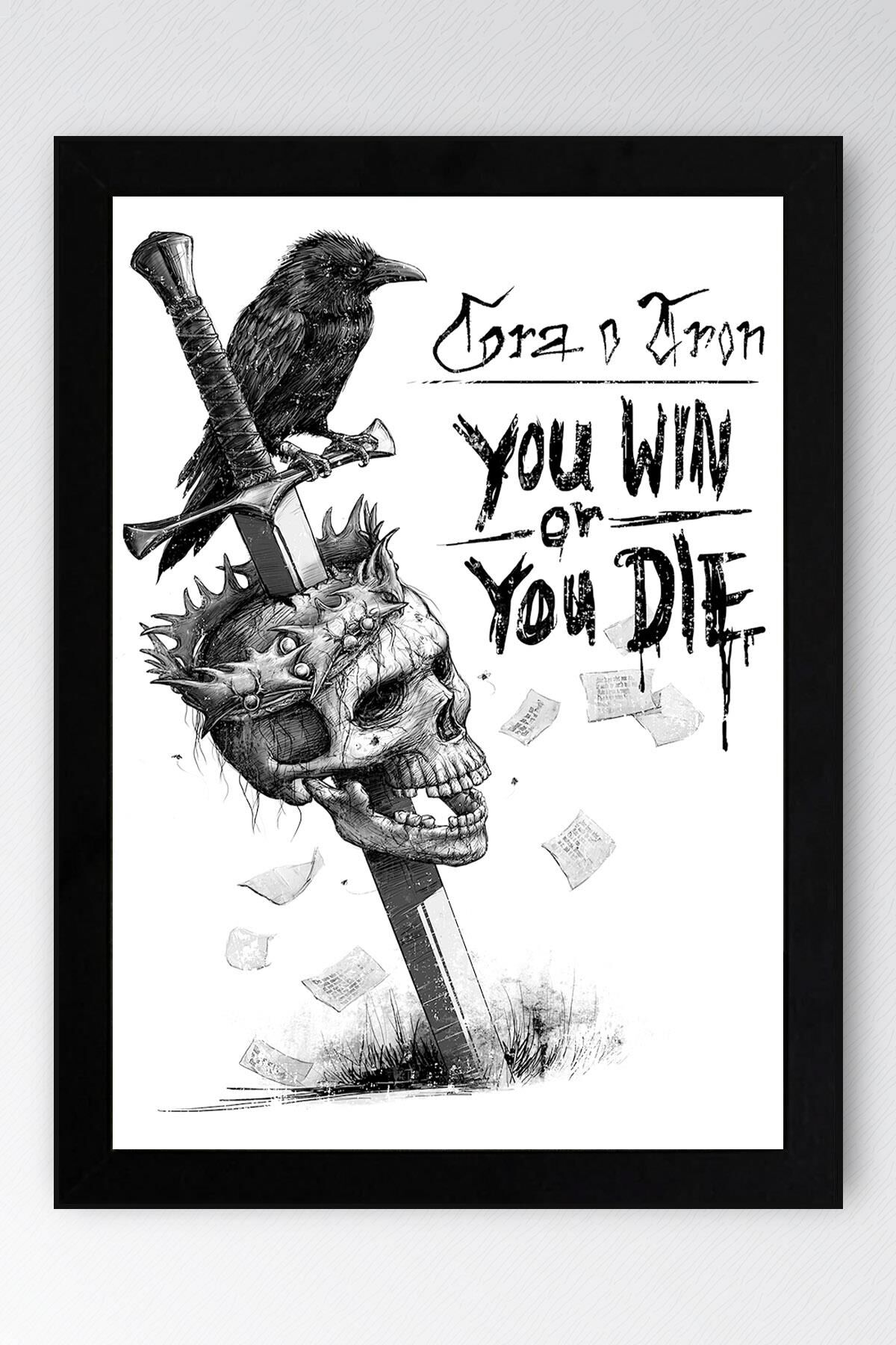 Game of Thrones Çerçeveli Tablo - Taht Oyunları You Win Or You Die Tablo