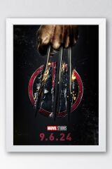 Deadpool ve Wolverine Çerçeveli Tablo - Marvel Film Poster Tablo