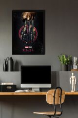 Deadpool ve Wolverine Çerçeveli Tablo - Marvel Film Poster Tablo