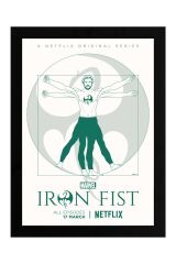 Iron Fist Çerçeveli Tablo - Marvel Dizi Posteri Tablo