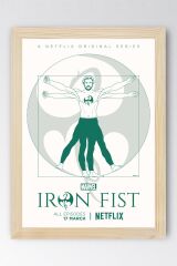 Iron Fist Çerçeveli Tablo - Marvel Dizi Posteri Tablo