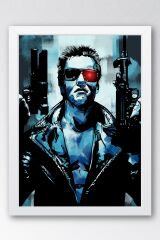 Terminator Çerçeveli Tablo - Terminatör Film Posteri Tablo