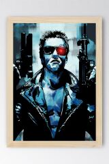 Terminator Çerçeveli Tablo - Terminatör Film Posteri Tablo