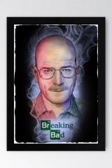 Breaking Bad Çerçeveli Tablo - Dizi Afişi Walter White Poster Tablo