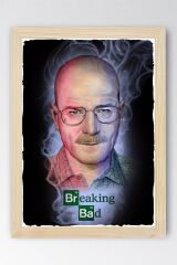 Breaking Bad Çerçeveli Tablo - Dizi Afişi Walter White Poster Tablo
