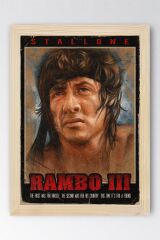 Rambo Çerçeveli Tablo - Rambo Fim Posteri Tablo
