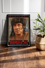 Rambo Çerçeveli Tablo - Rambo Fim Posteri Tablo
