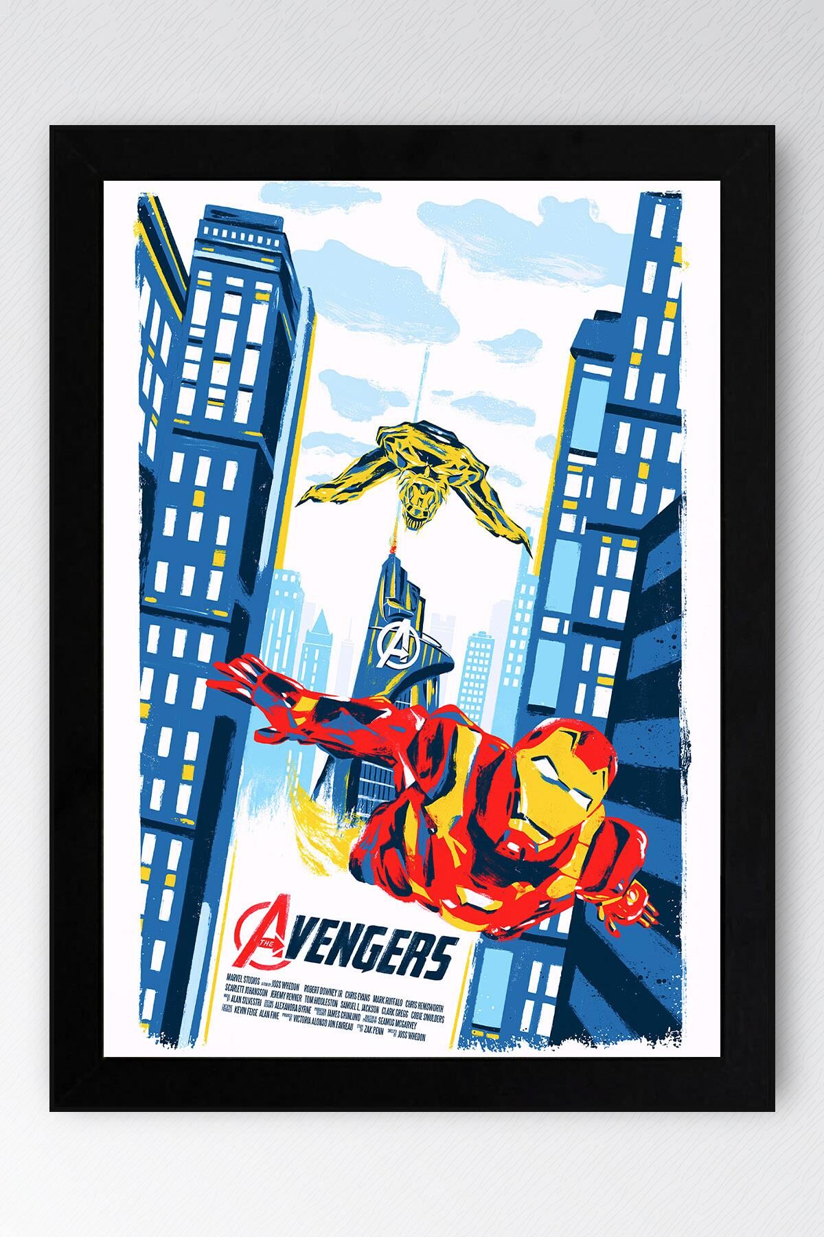 Avengers Çerçeveli Tablo - Iron Man Marvel Poster Tablo