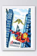 Avengers Çerçeveli Tablo - Iron Man Marvel Poster Tablo
